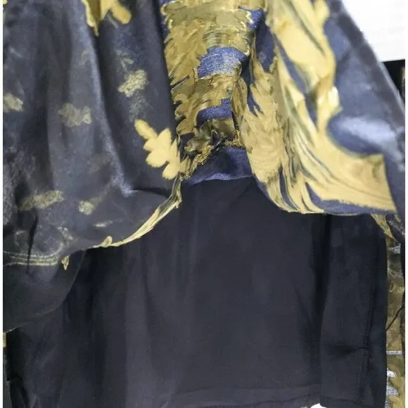 NWT - Tuckernuck - XS - Navy Jasmine Vine Jacquard Formal Palmerston Dress $228 - Picture 6 of 13